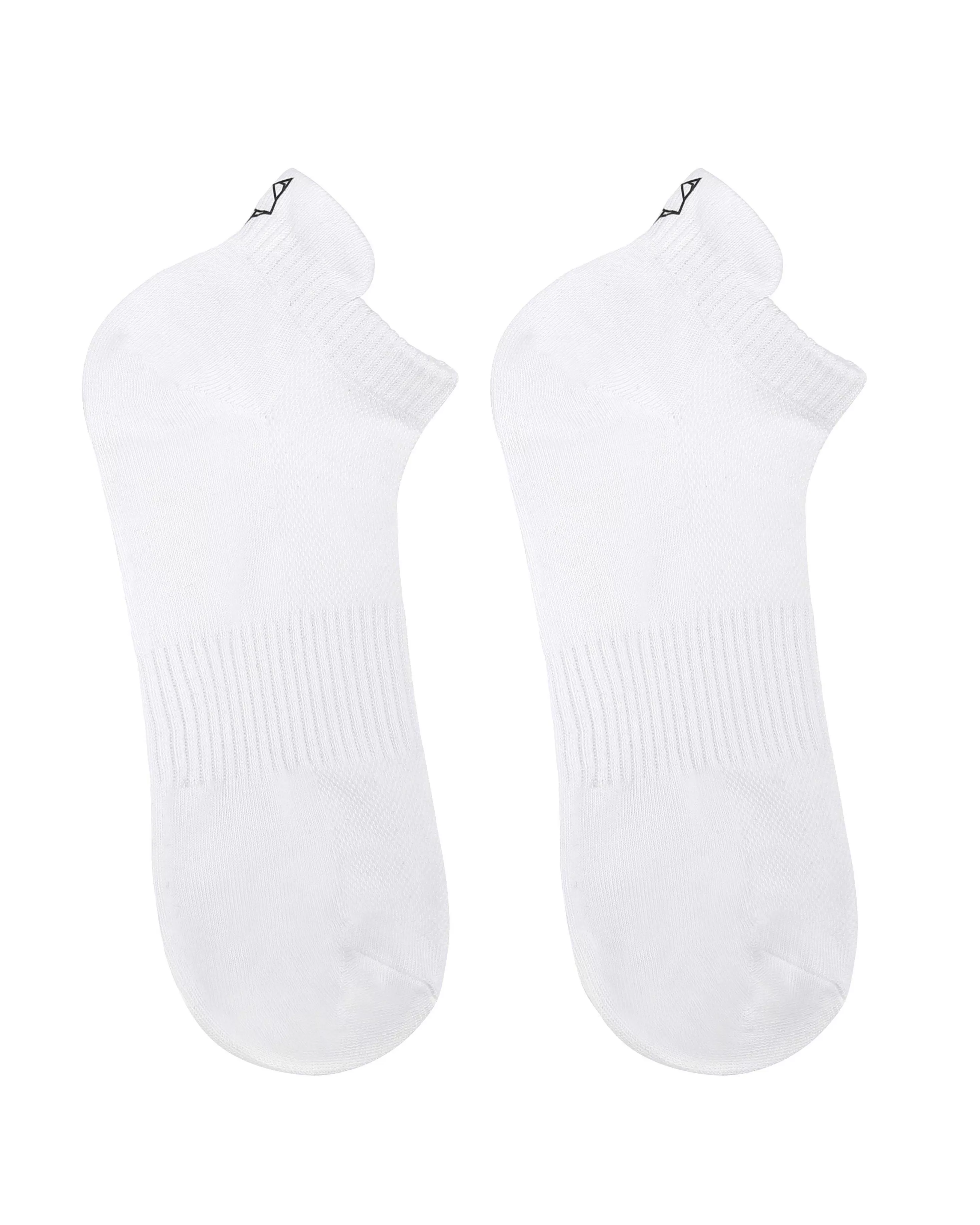 Naked Wolfe 3 Pack Mens Egyptian Cotton Ankle Socks White