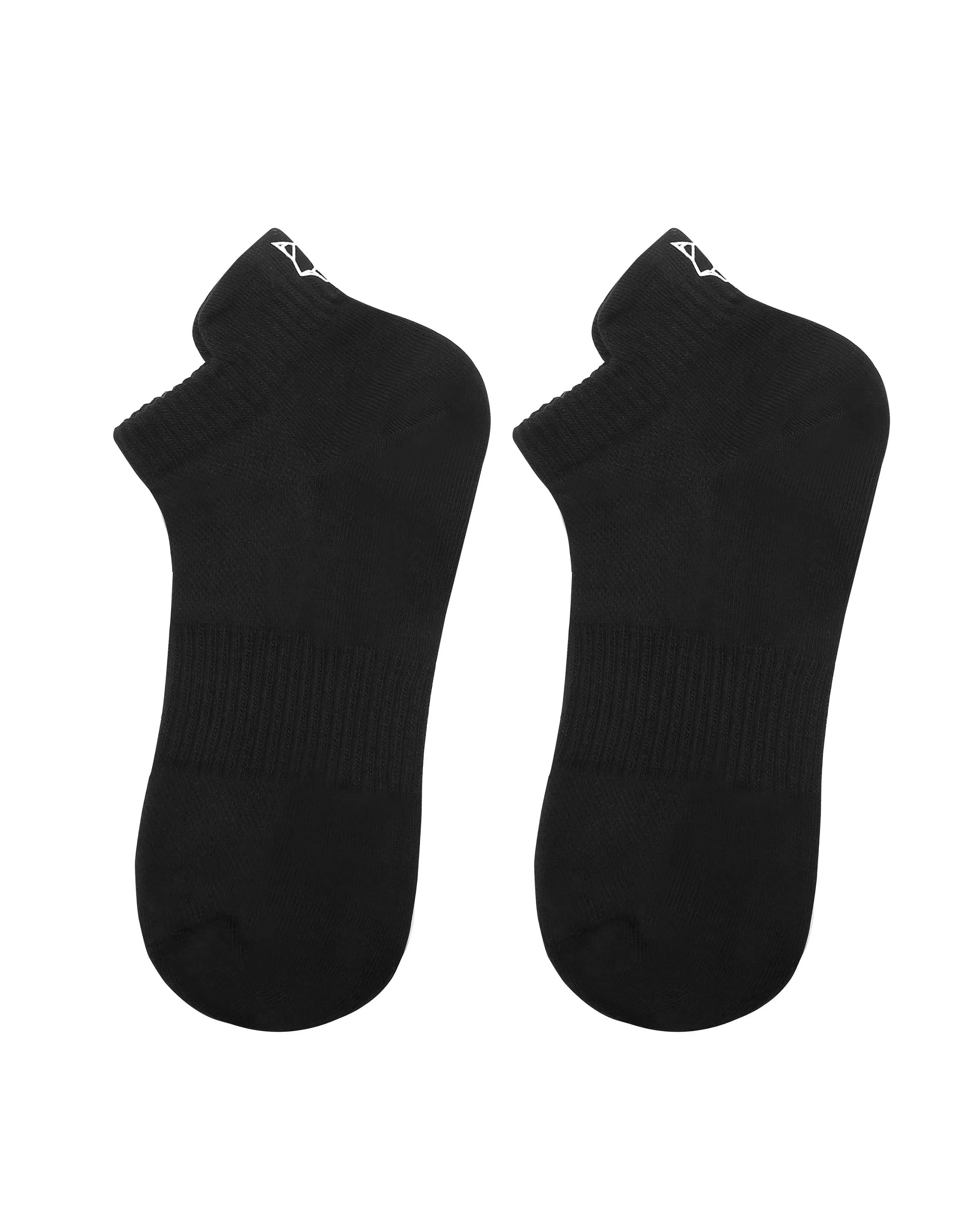 Naked Wolfe 3 Pack Womens Egyptian Cotton Ankle Socks Black