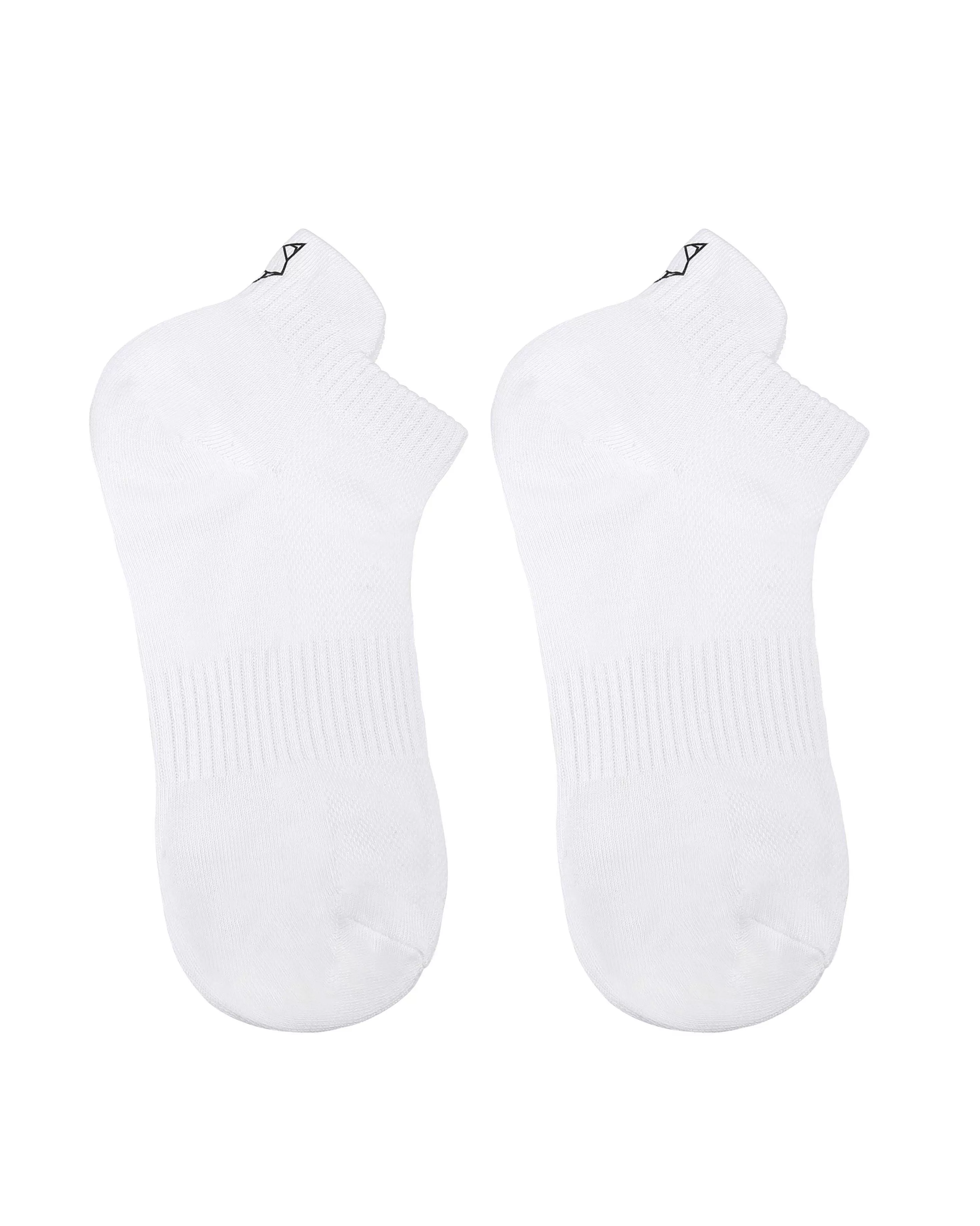 Naked Wolfe 3 Pack Womens Egyptian Cotton Ankle Socks White