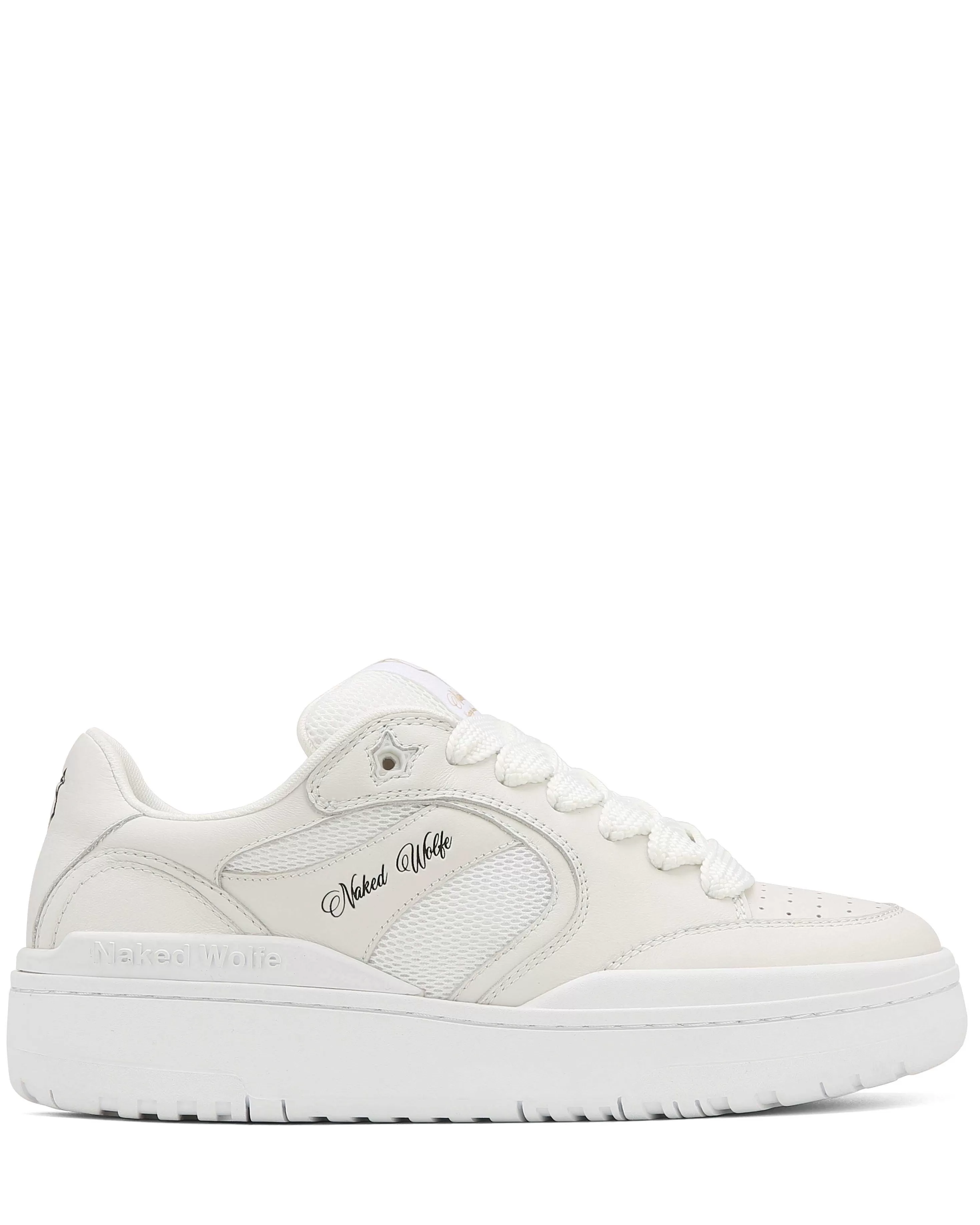 Naked Wolfe Ambition Cow Leather & Mesh White