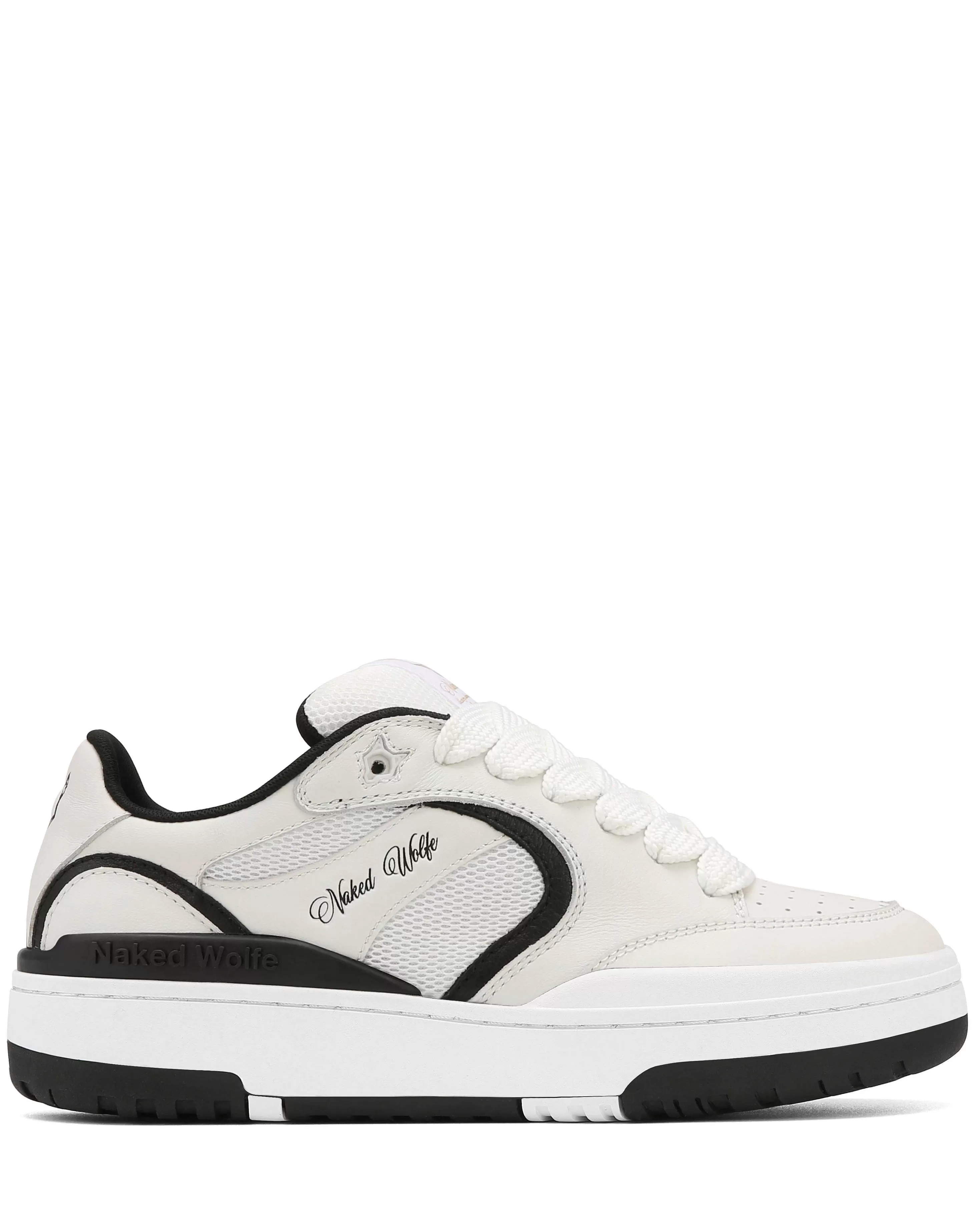 Naked Wolfe Ambition Cow Leather & Mesh White/Black