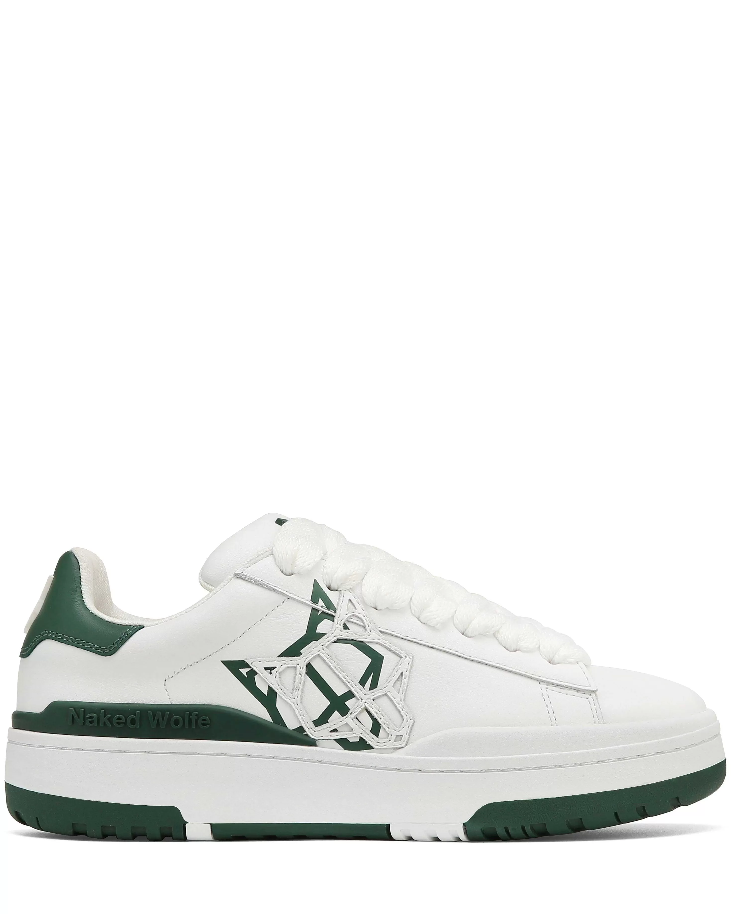 Naked Wolfe Archive White/Green Leather