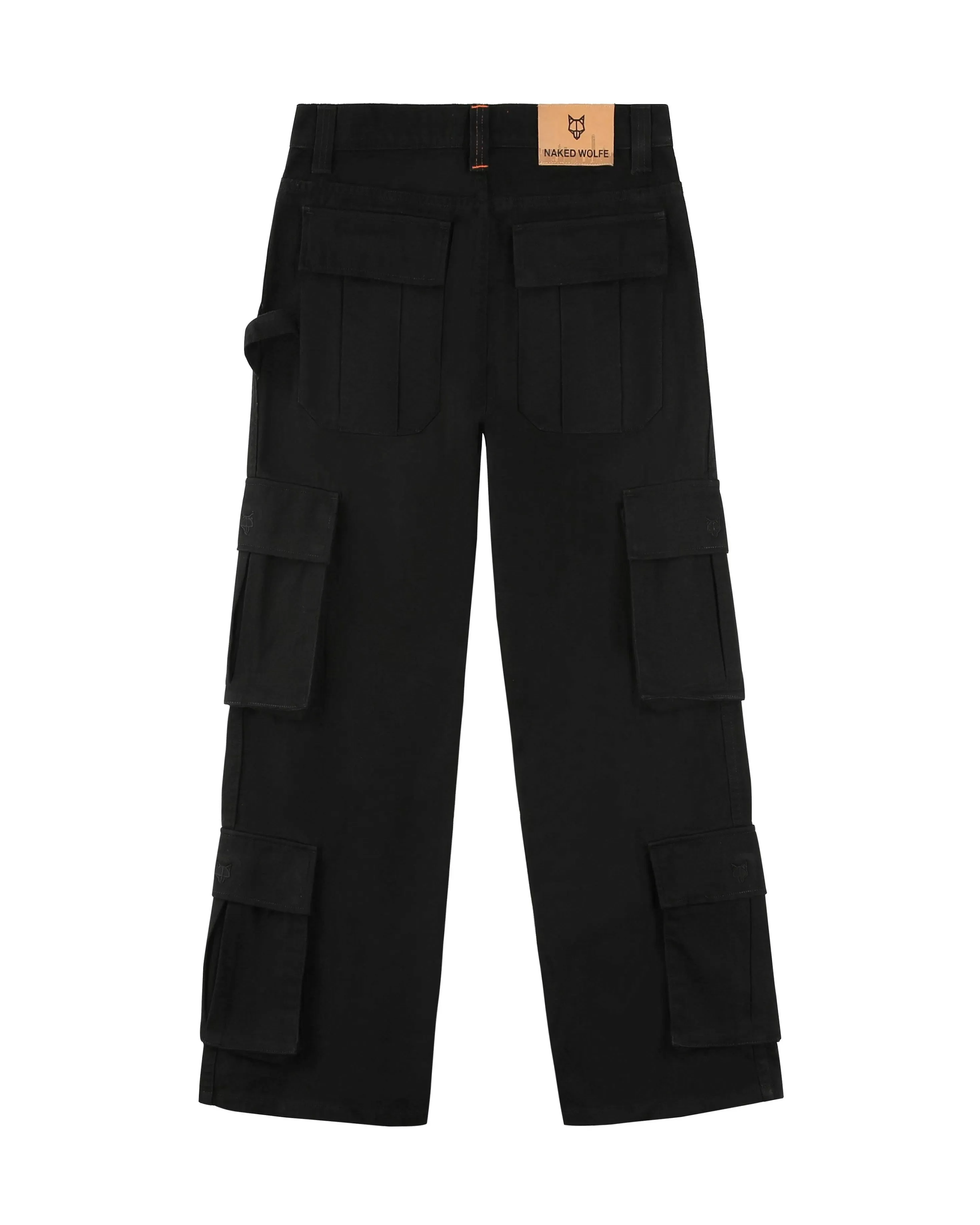 Naked Wolfe Baggy Pocket Cargo Pants Black