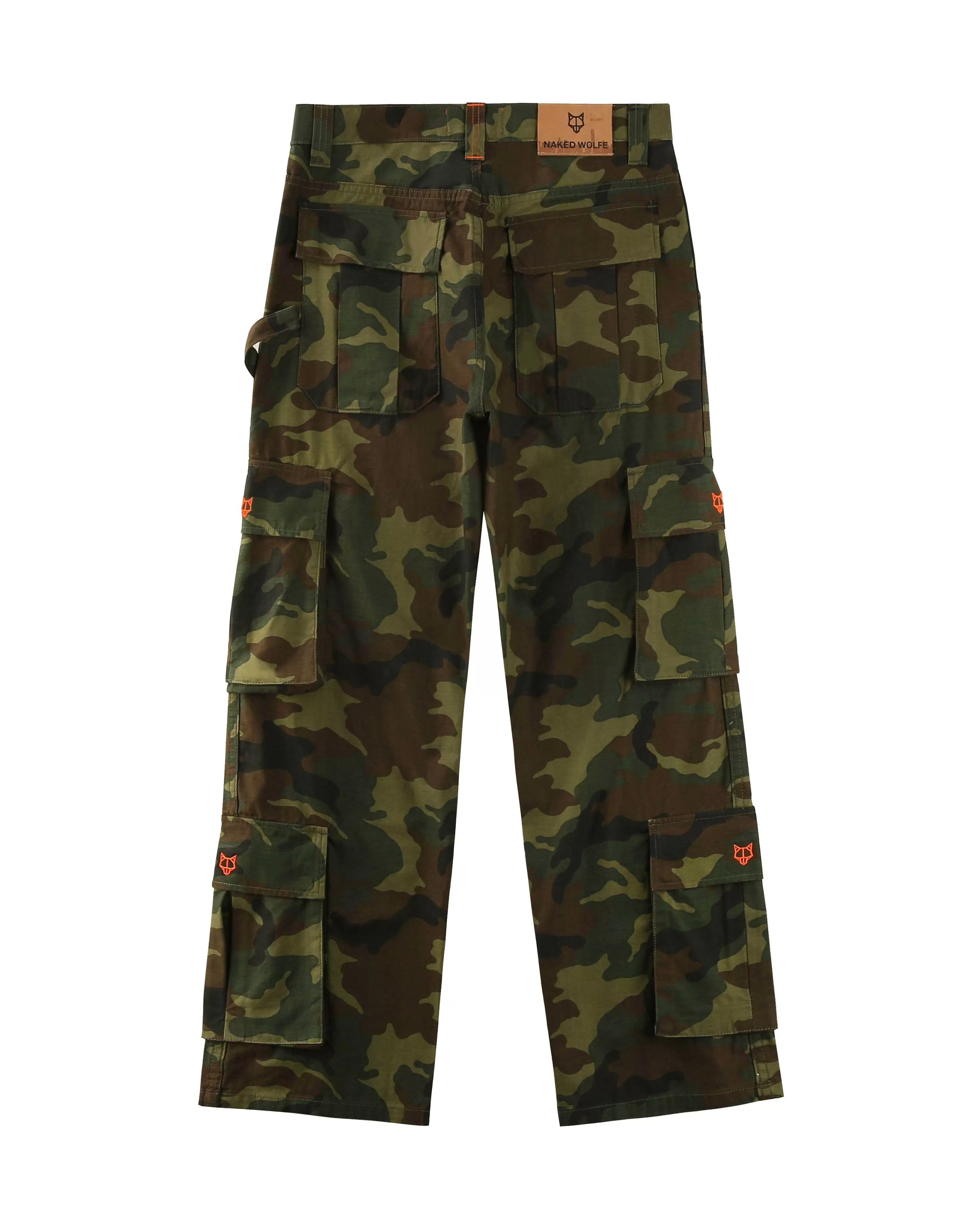 Naked Wolfe Baggy Pocket Cargo Pants Camo