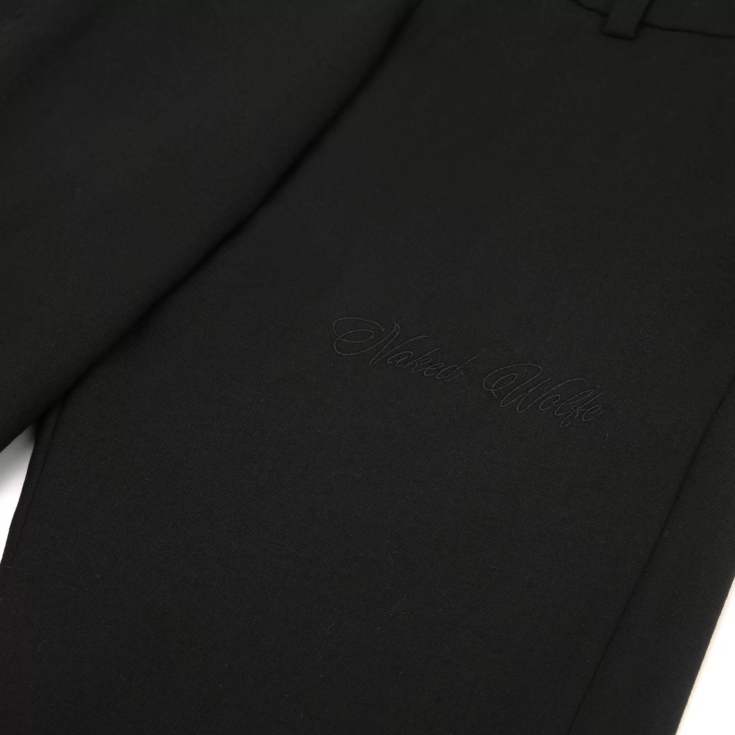 Naked Wolfe Flared Trousers Black Wool